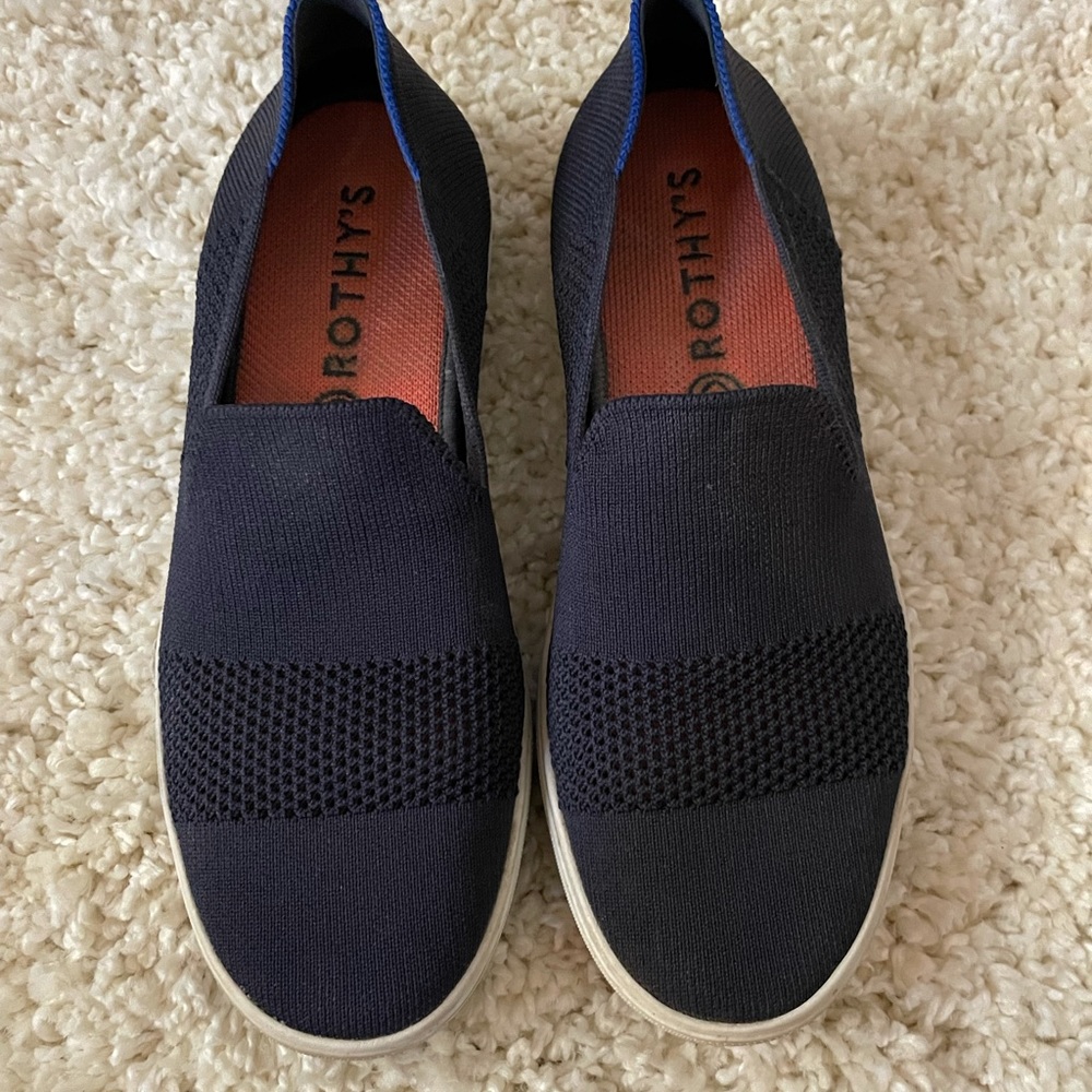 Rothy's Black and Blue Women's Sneakers